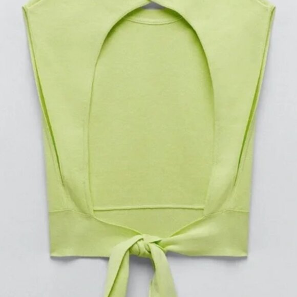 Open back knitted Zara top, fits to S-M (US 6-8) - Picture 8 of 8